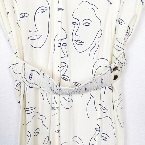 Corey Lynn Calter Black & White Visage Graphic Sheath Dress - Picture 7 of 11